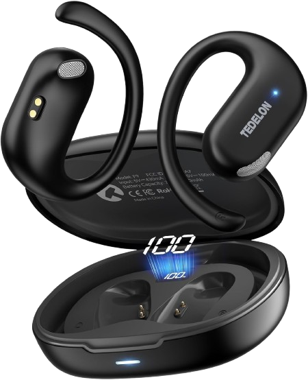 Wireless Earbuds with Earhooks, IPX6