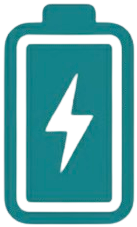 Battery charging icon